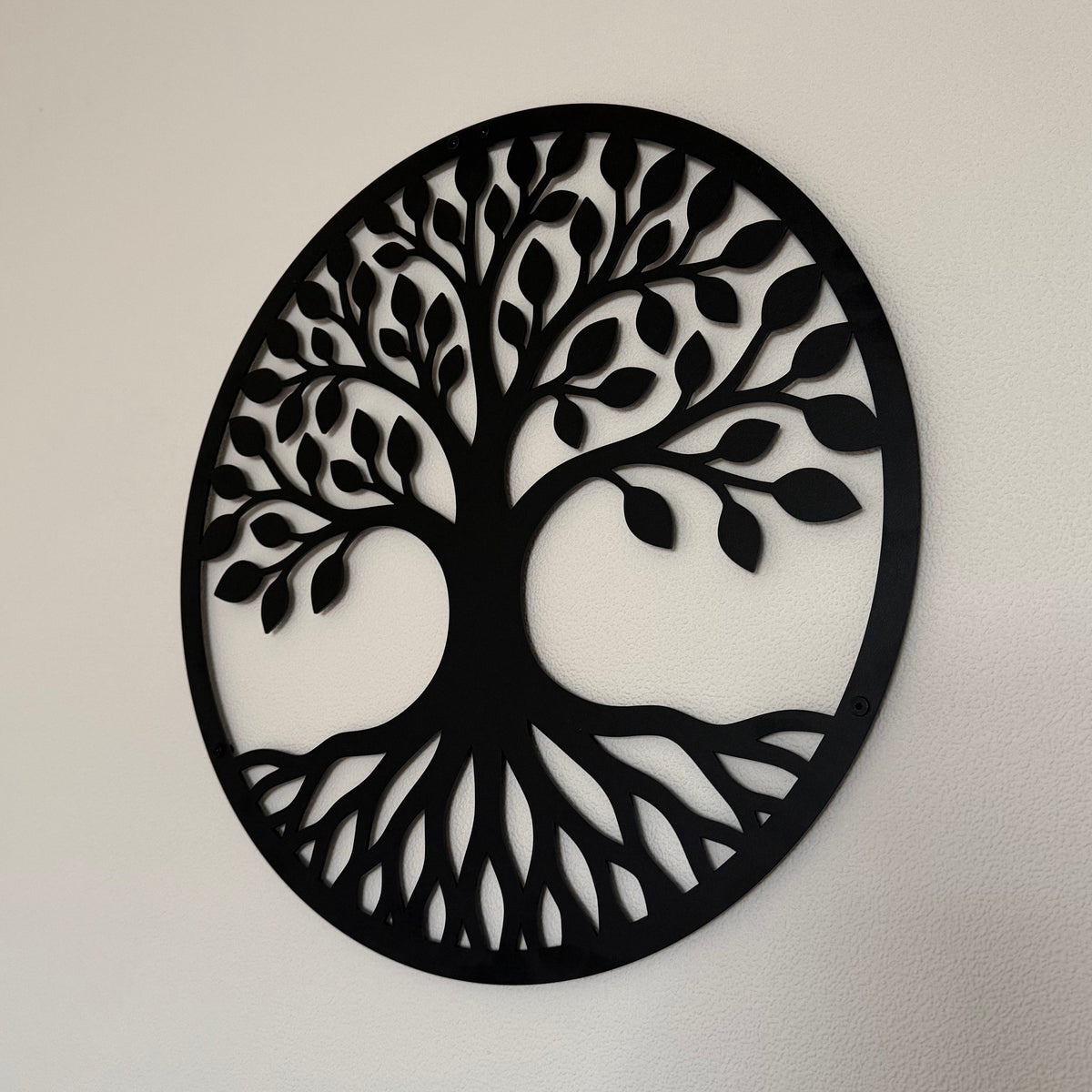 Wanddecoratie LIFE staal – levensboom voor binnen