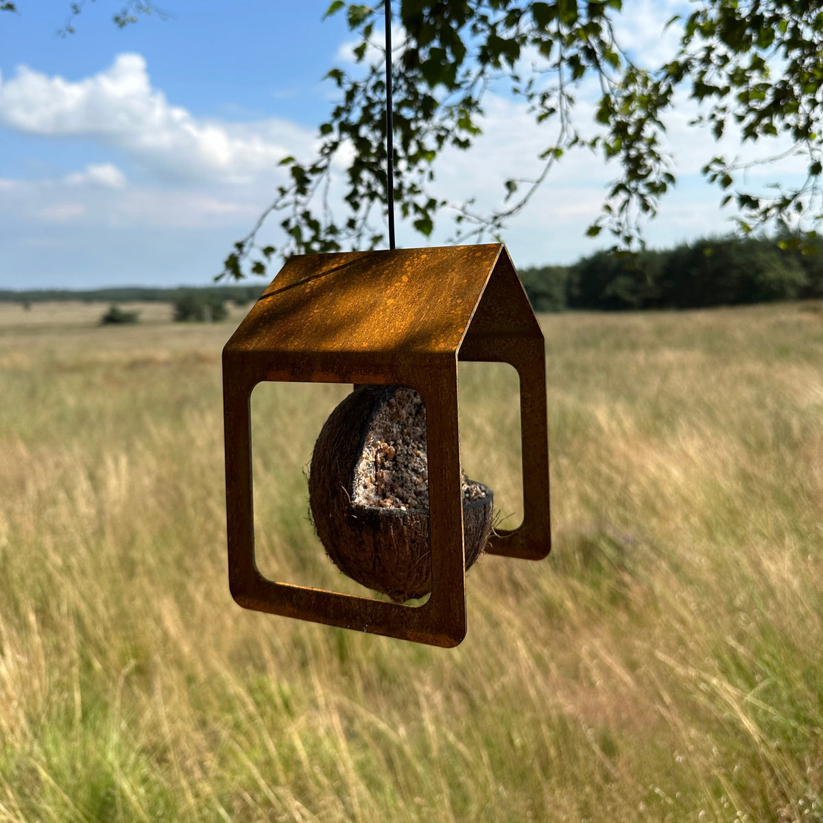 Vogelvoederhuis INFINITE – hangvoederhuis met vierkant gat