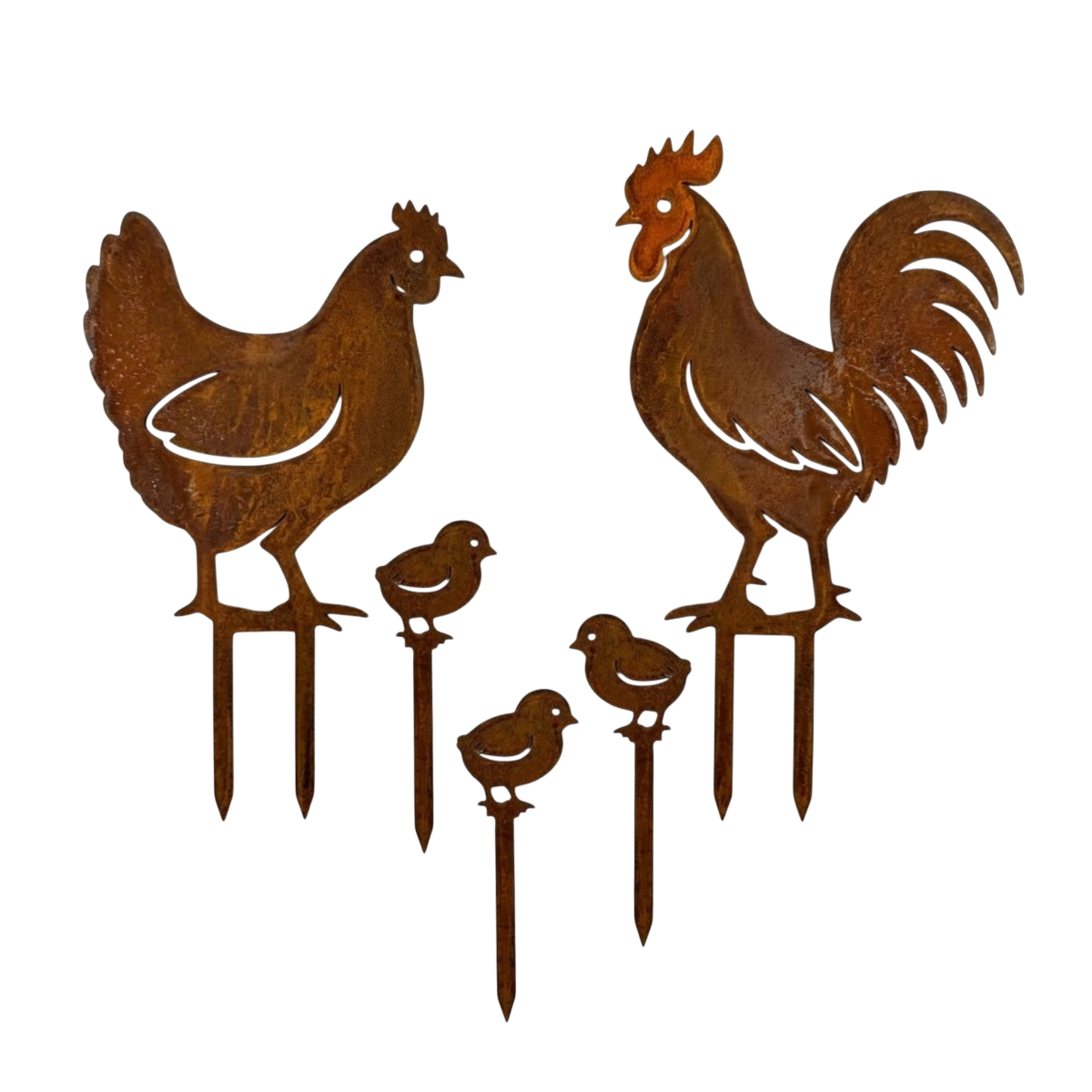 Gartenstecker HÜHNERFAMILIE