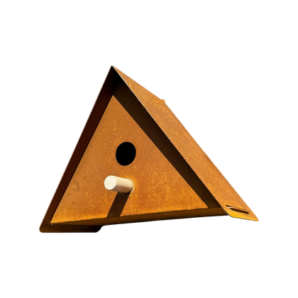 Vogelhuis UPSILON – wandvogelhuis met zitstokje en schaduwadvies