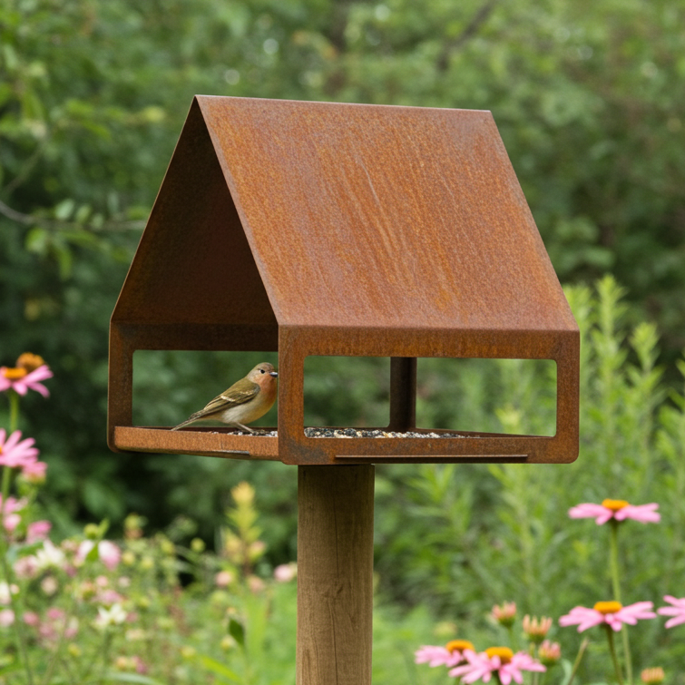 Vogelvoederhuisjes - Paalmodellen