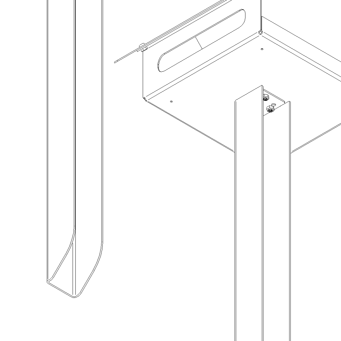 Poteau CORTEN