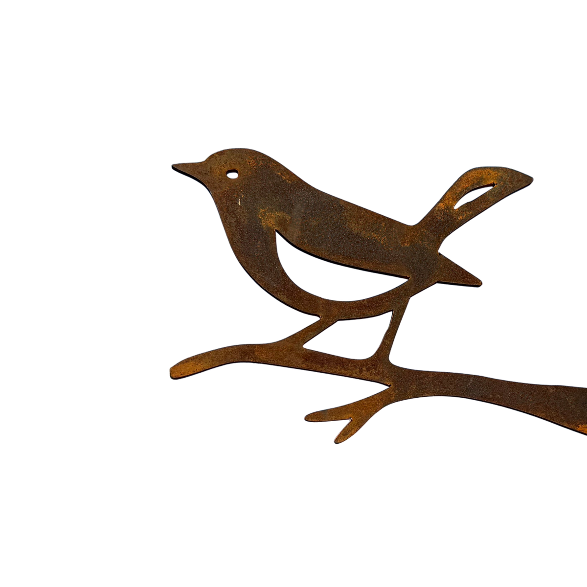 Tuinvorm GORGE – vogel op tak van cortenstaal voor in boomstam