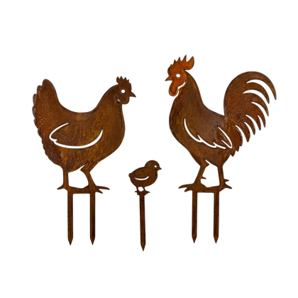 1 Huhn / 1 Hahn / 1 Küken
