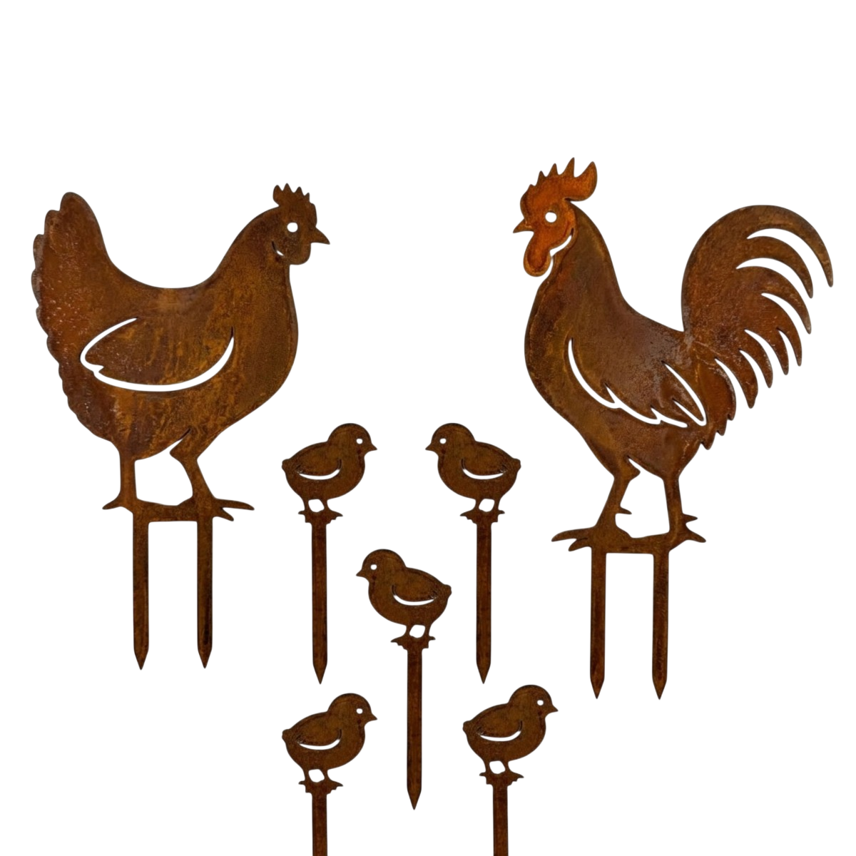 Gartenstecker HÜHNERFAMILIE
